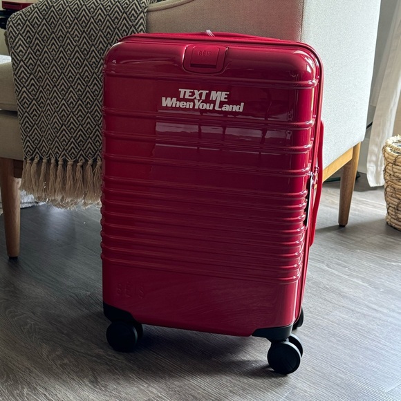 BEIS Handbags - SOLD ON DEPOP BÉIS The Carry-On Roller in Text Me Red NWT